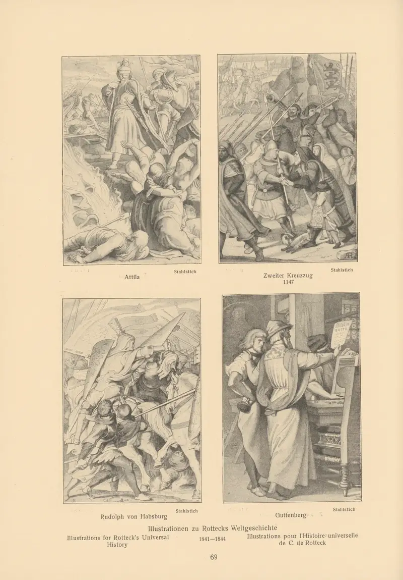 Ilustracje do Historii powszechnej Rottecka, 1841 – Nr. 2, Alfred Rethel