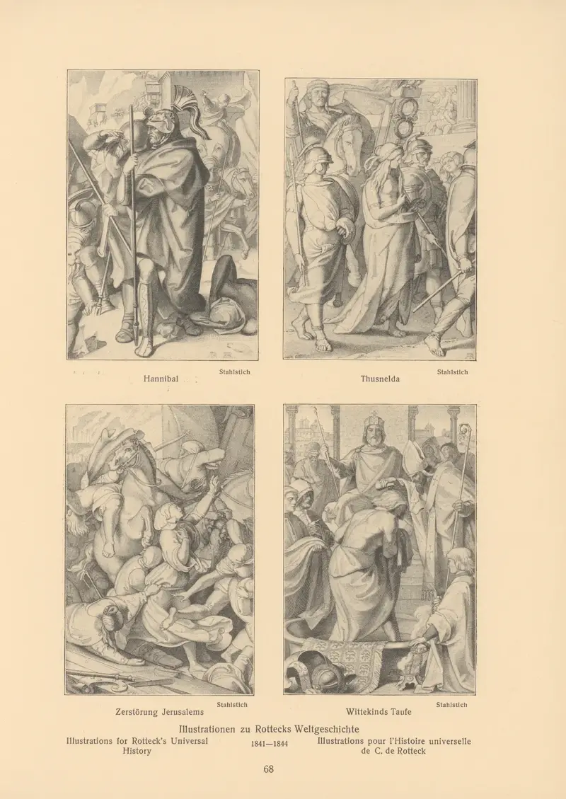 Illustrations for Rotteck’s Universal History, 1841 – nr 3 av Alfred Rethel