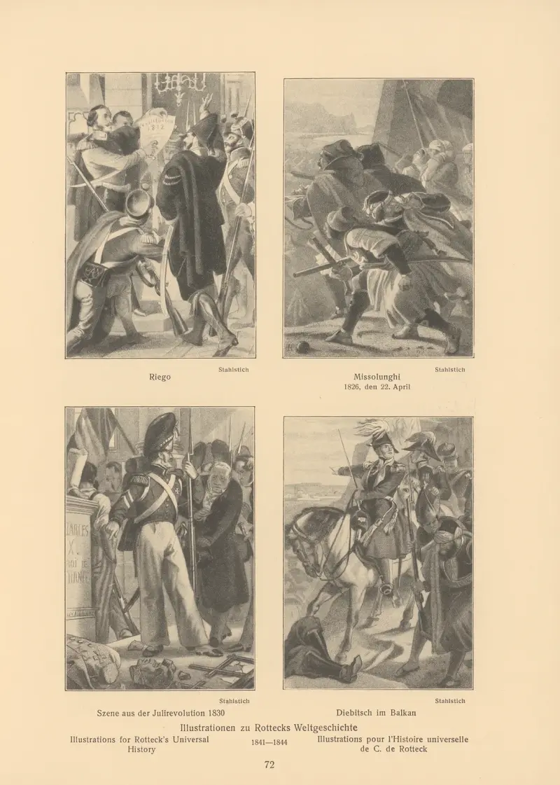 Illustrations for Rotteck’s Universal History, 1841 – nr 5 av Alfred Rethel