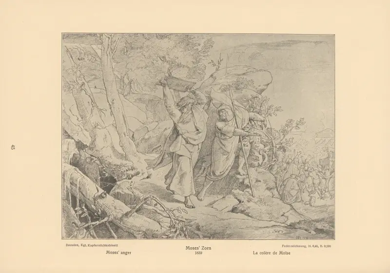Moses vrede av Alfred Rethel