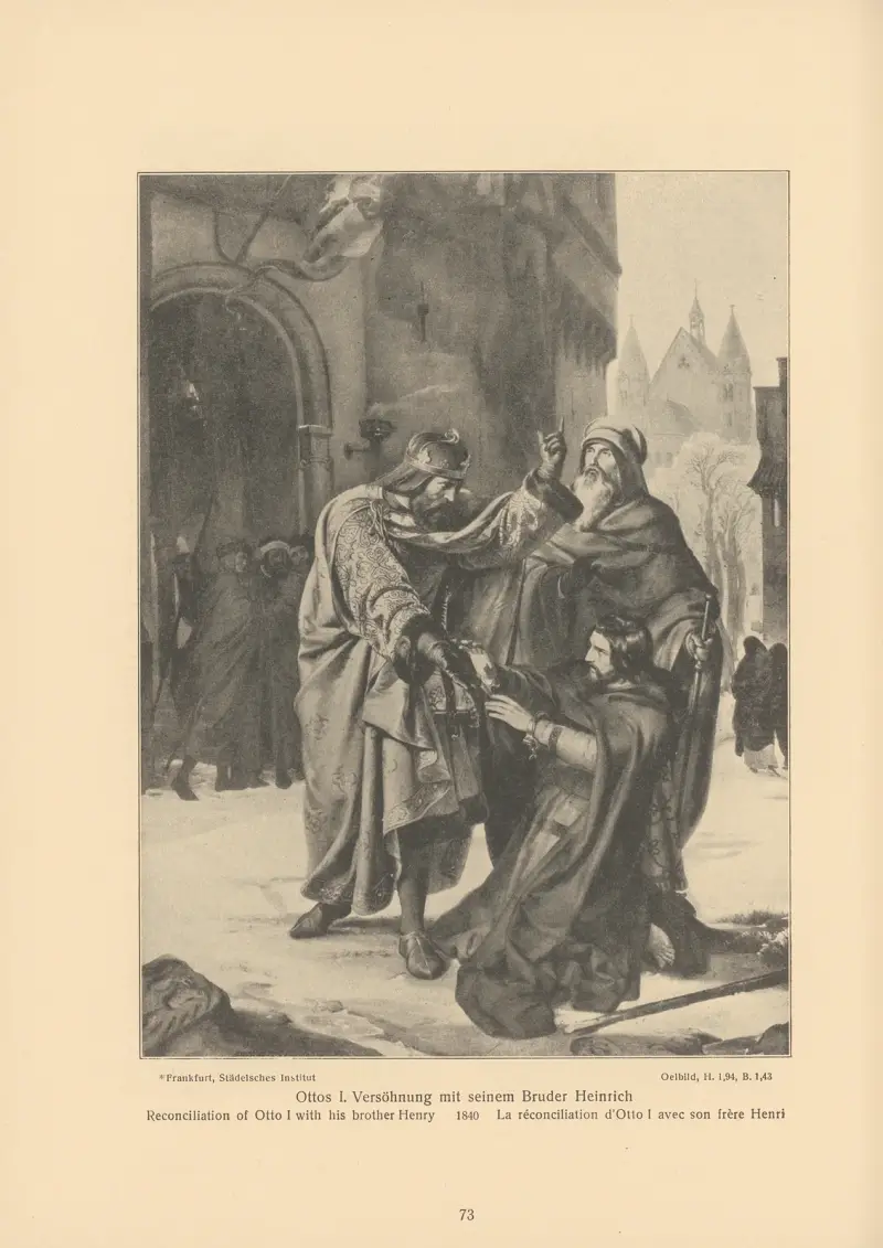 Die Versöhnung Ottos I. mit seinem Bruder Heinrich von Alfred Rethel