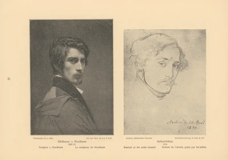 Sculptor V. Nordheim, Portrait of the artist himself av Alfred Rethel