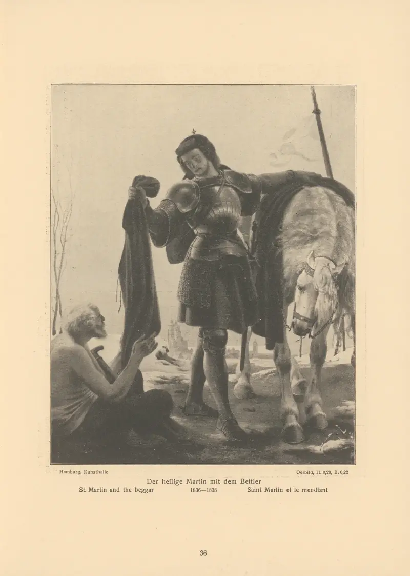 Sankt Martin och tiggaren av Alfred Rethel