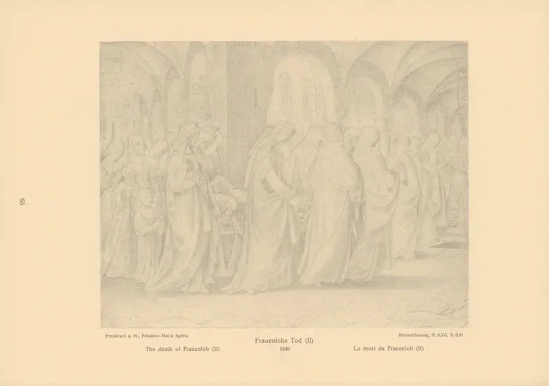 Frauenlobs död (II) av Alfred Rethel