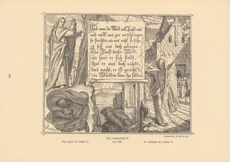 Luthers hymn II av Alfred Rethel