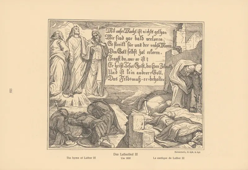 The hymn of Luther III av Alfred Rethel