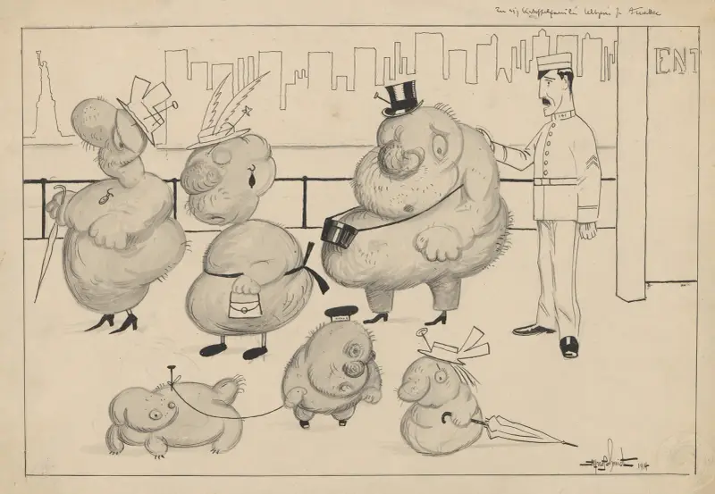 A sick potato family is expelled from New York av Alfred Schmidt
