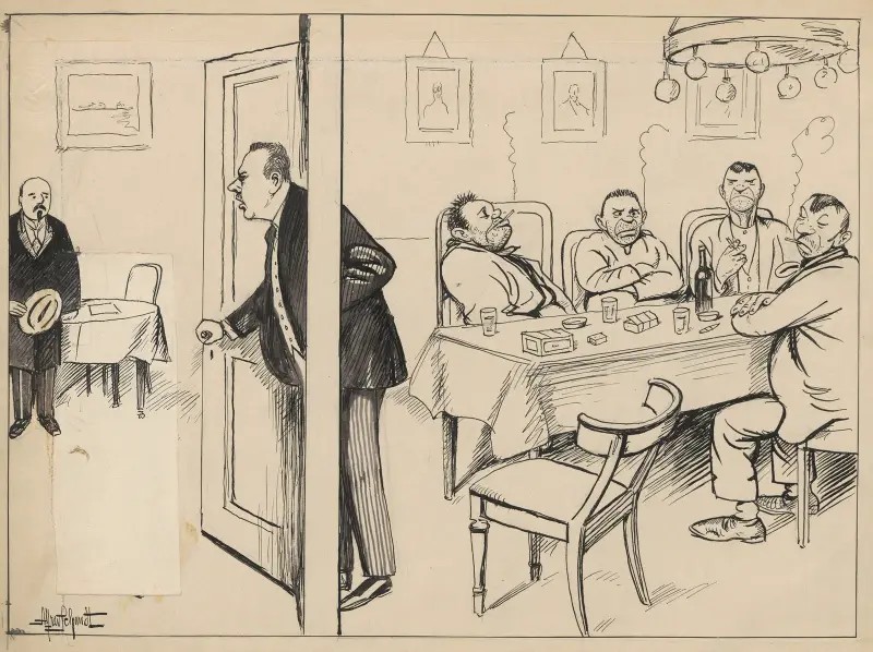 Im Büro des Ministers von Alfred Schmidt