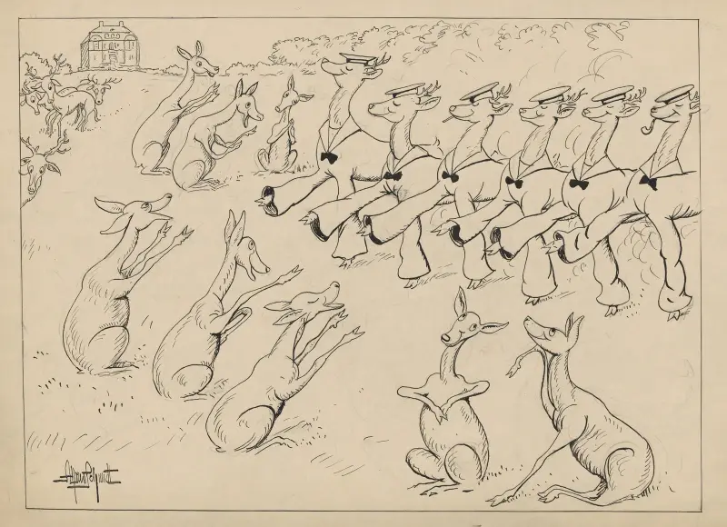 Engelsk invasion i Dyrehaven av Alfred Schmidt