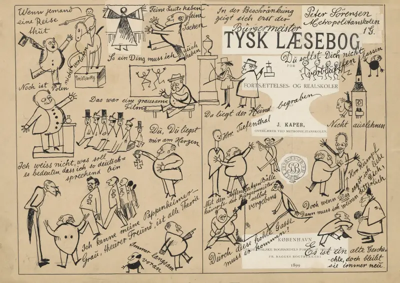 Kapers tyska läsebok, illustrerad av Peter Sørensen av Alfred Schmidt
