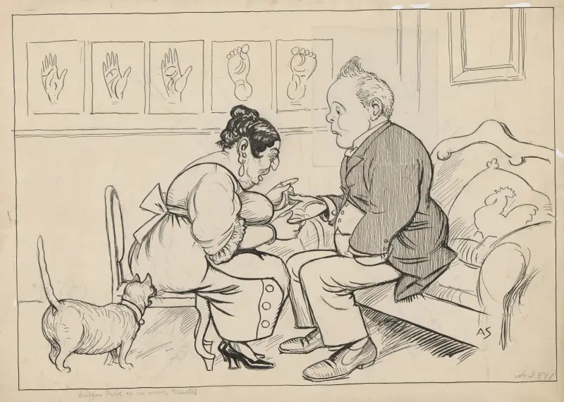 Madame Thebe skonar J. C. Christensen från en mörk framtid av Alfred Schmidt