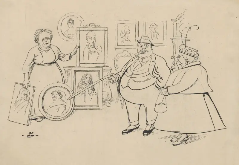 Shoppar vid Anegalleriet av Alfred Schmidt