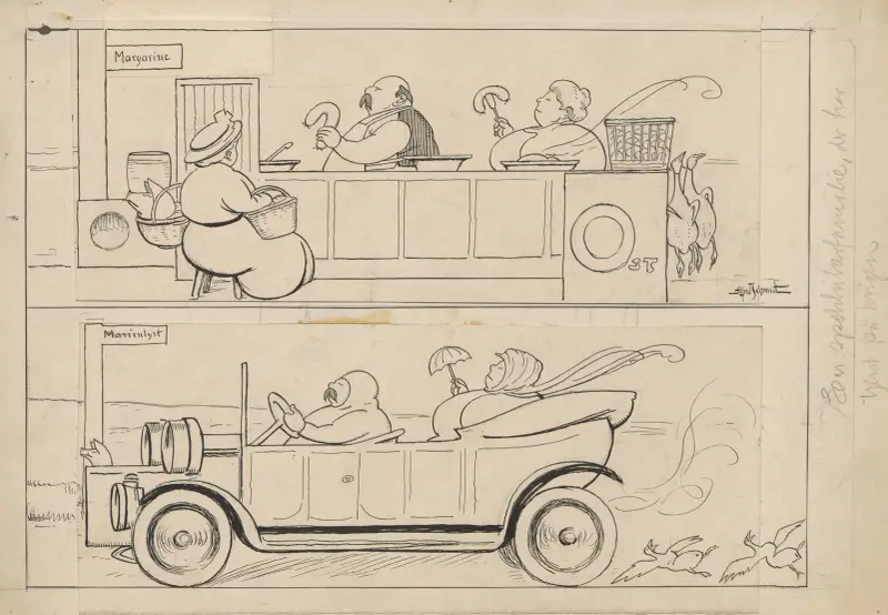 Vår 1915 – Höst 1915. Bild av förvandling av Alfred Schmidt