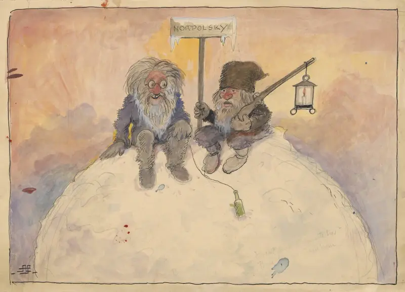 Två ryssar vid Nordpolen av Alfred Schmidt