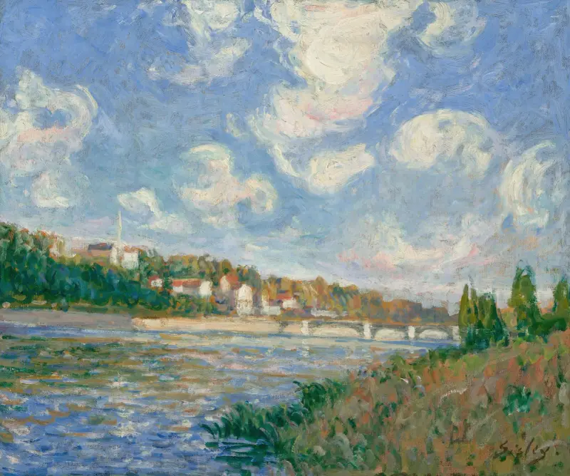 Sekwana w Saint-Cloud, Alfred Sisley