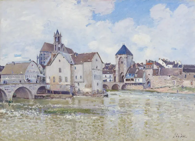 Le Pont de Moret av Alfred Sisley