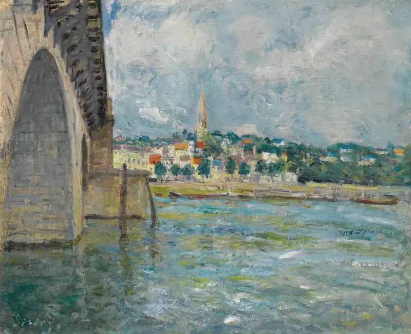 Most v Saint-Cloudu, Alfred Sisley