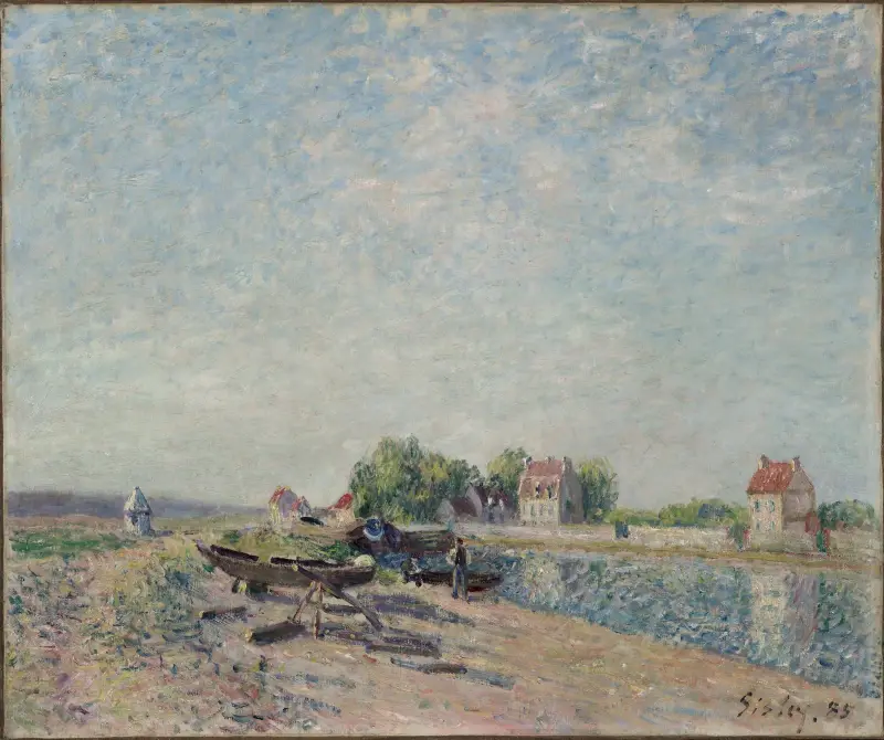 Saint-Mammès, Loing Canal av Alfred Sisley