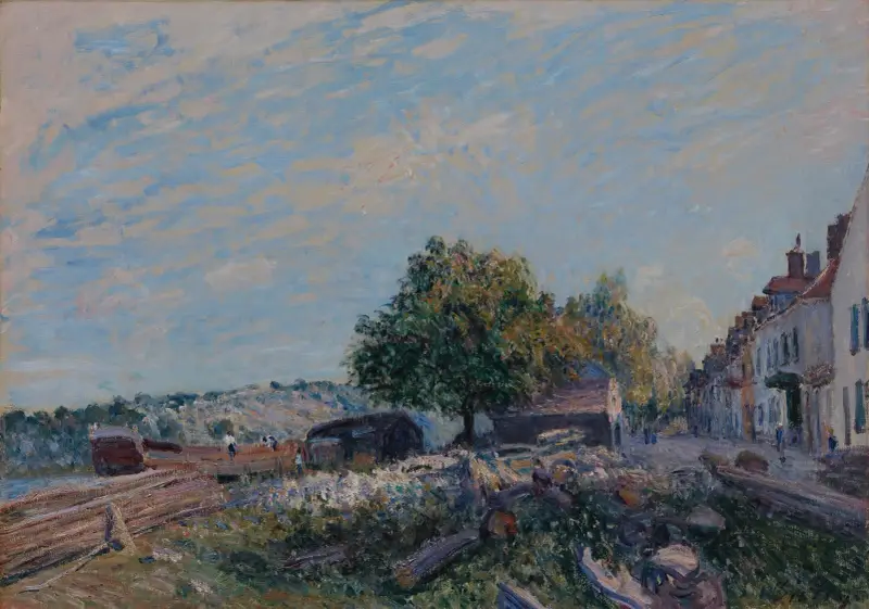 Saint Mammès-Morning av Alfred Sisley