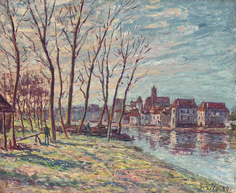 Widok na Moret, Alfred Sisley