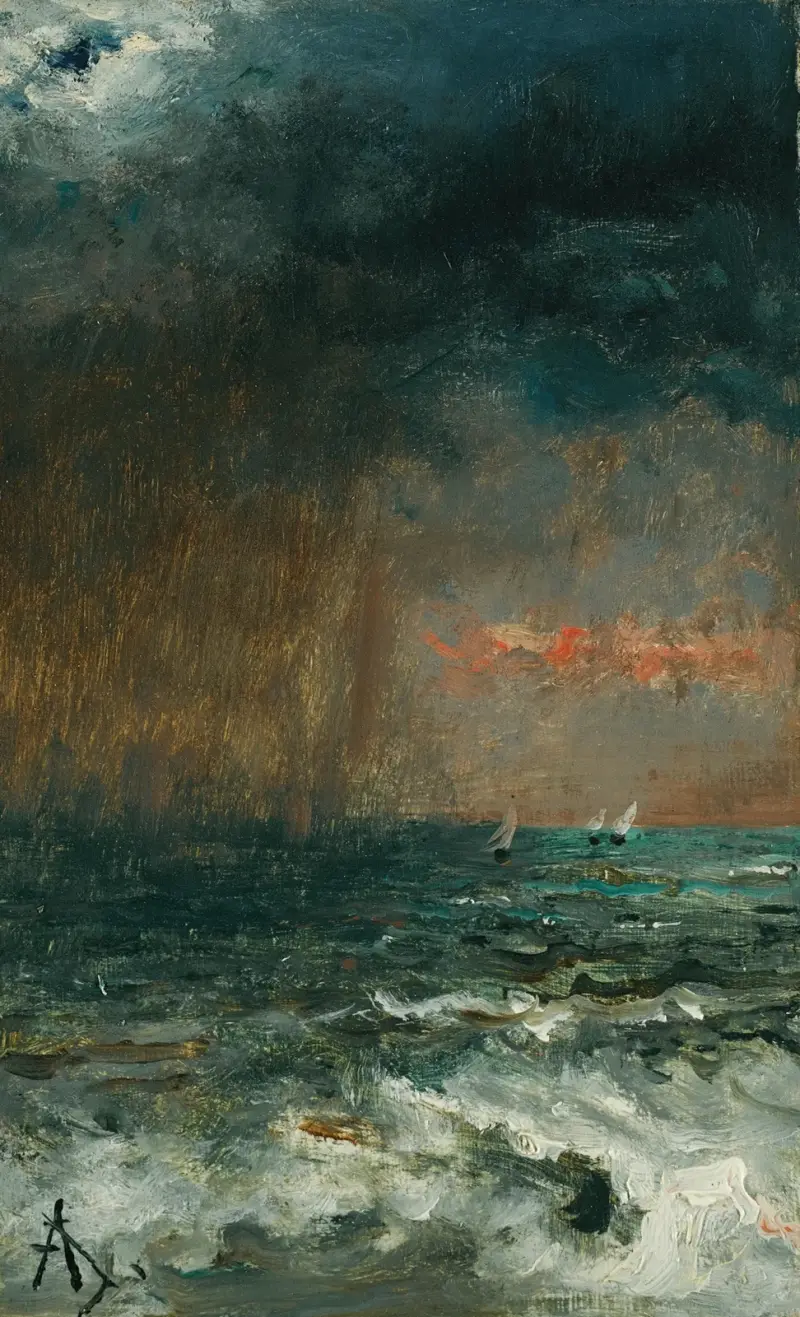 Storm på havet av Alfred Stevens