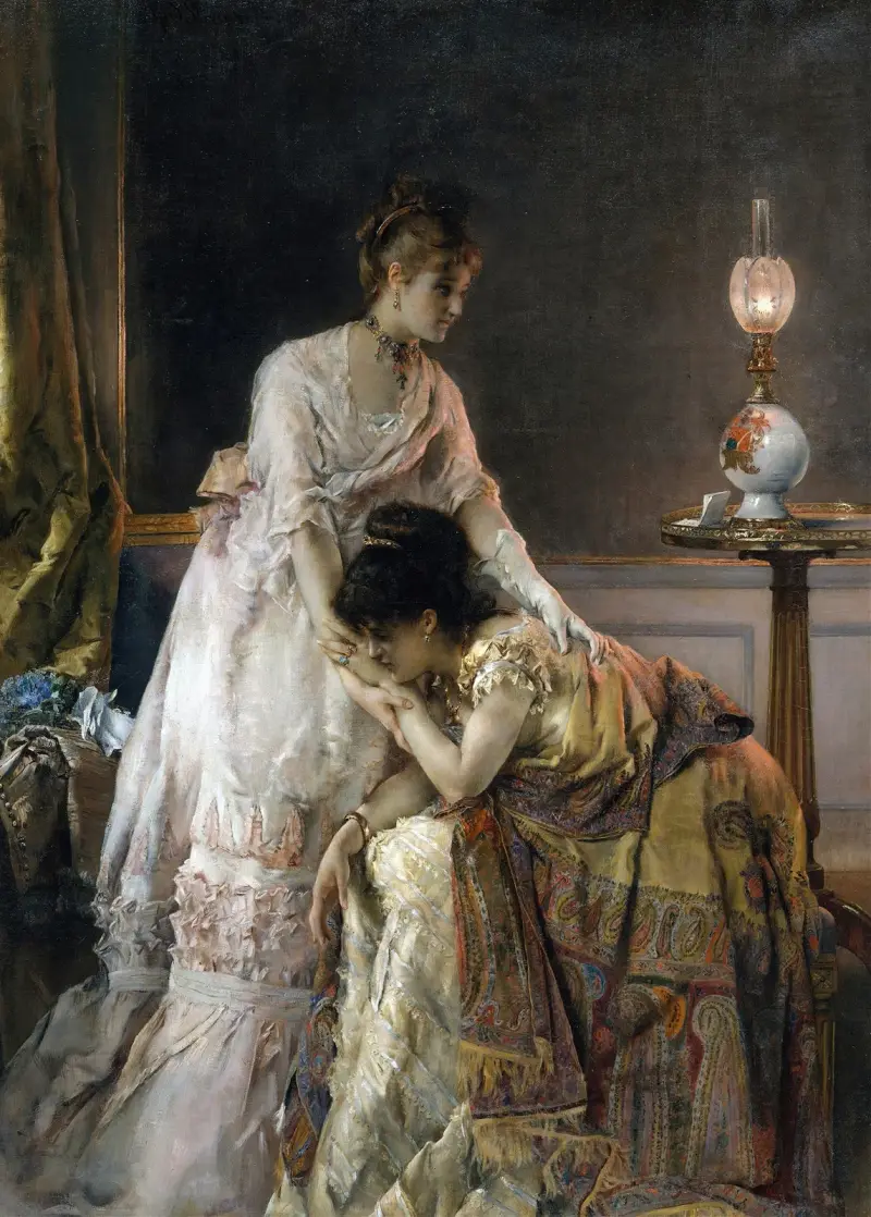 Nach dem Ball von Alfred Stevens