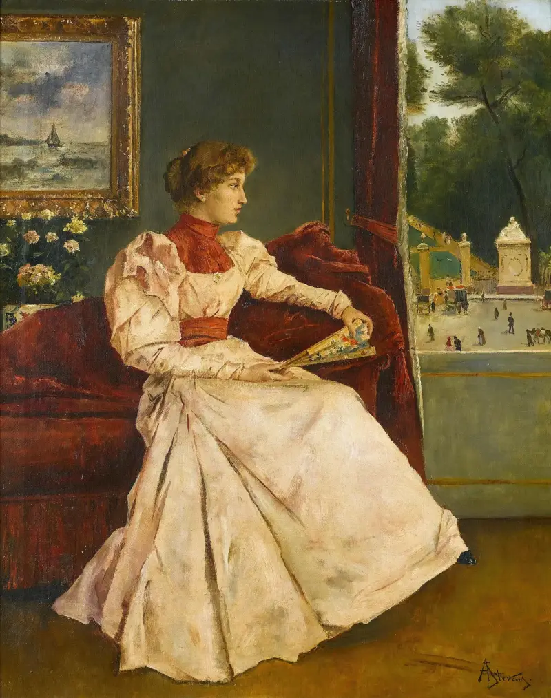 Chez soi av Alfred Stevens