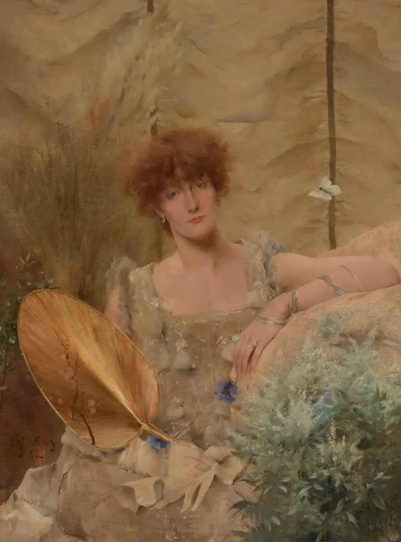 Fedora (Portrait of Sarah Bernhardt) av Alfred Stevens