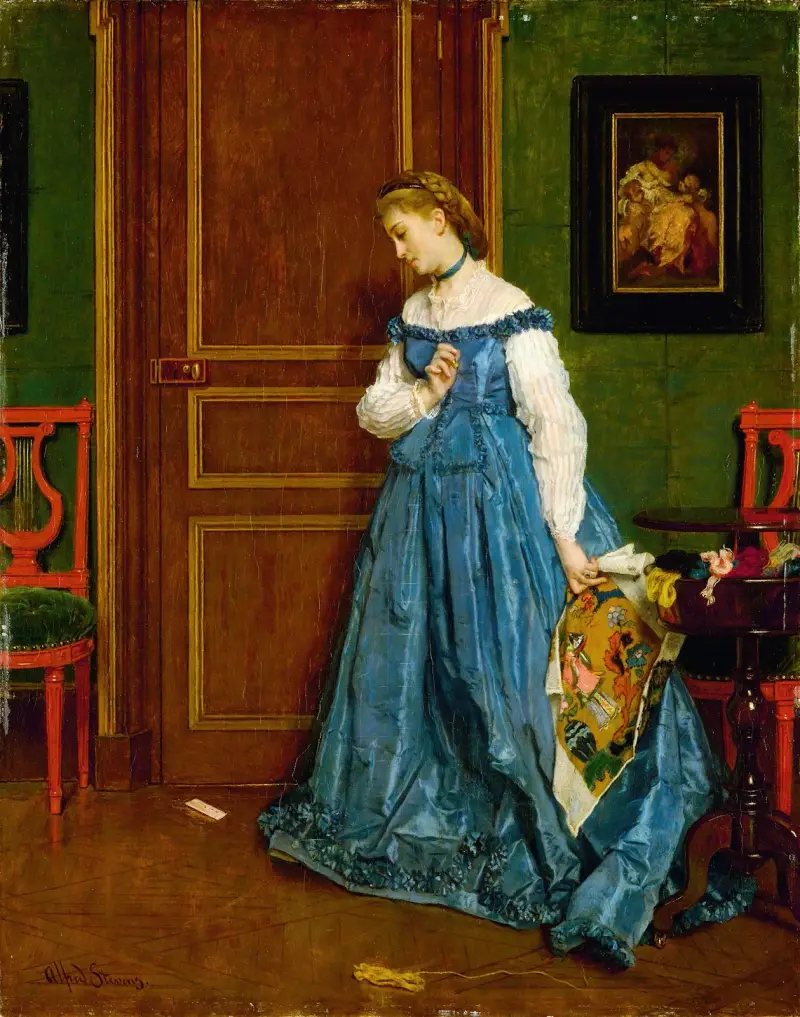 Tvekan (Madame Monteaux) av Alfred Stevens