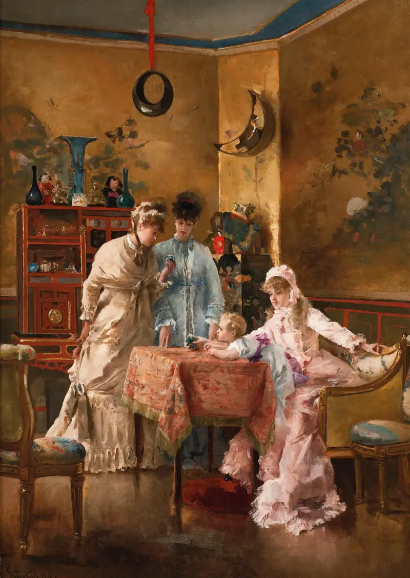 De besökande av Alfred Stevens