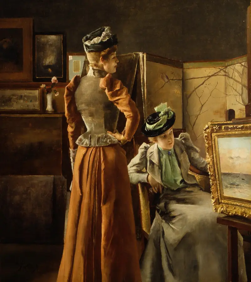 Blick på en tavla av Alfred Stevens