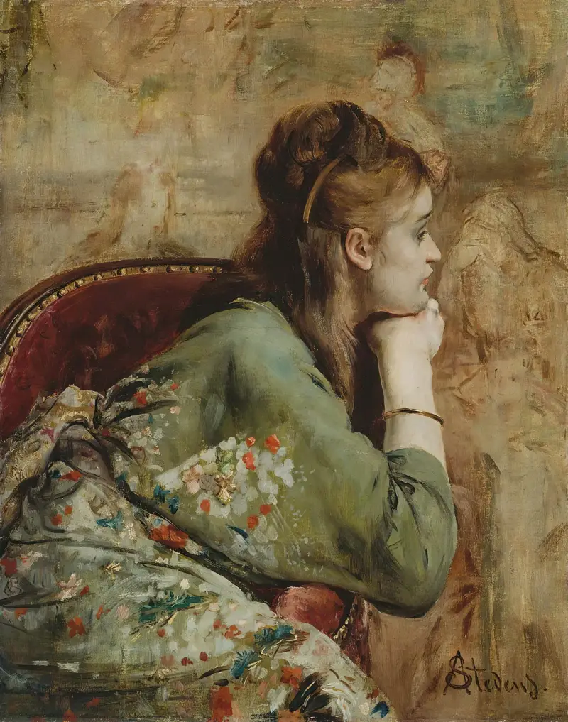 Meditation av Alfred Stevens