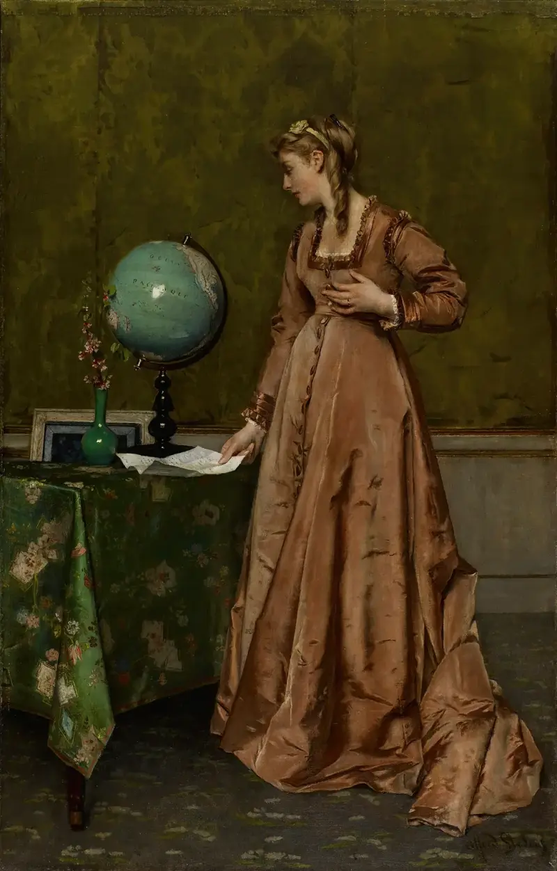 Nachrichten aus der Ferne von Alfred Stevens