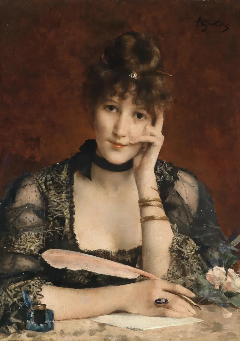 Der Brief von Alfred Stevens