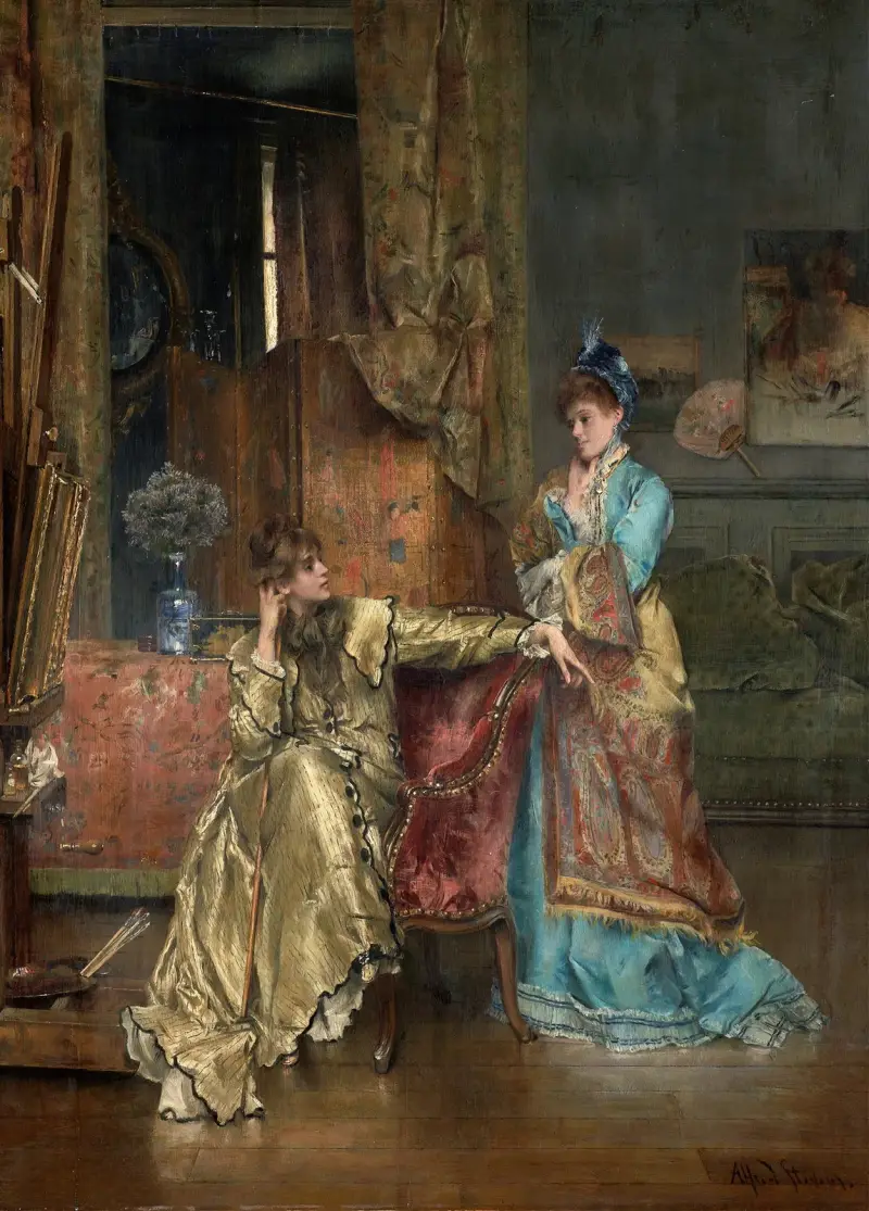 Der Besuch, 1870 von Alfred Stevens