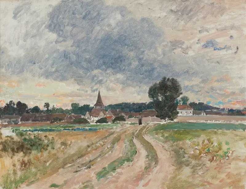 En landskyrka. Studie av Alfred Wahlberg