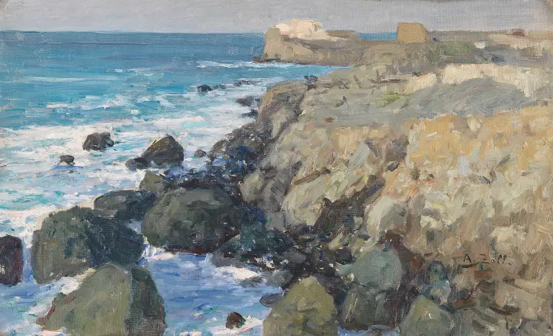 Küste bei Forio auf Ischia av Alfred Zoff