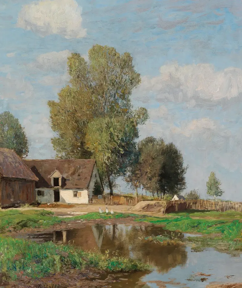 Lantlig idyll av Alfred Zoff