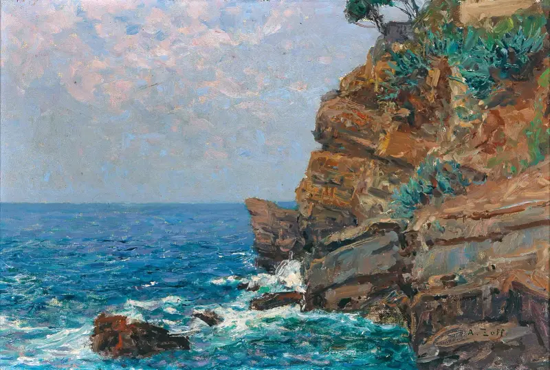 Vid Sestri Levantes kust av Alfred Zoff