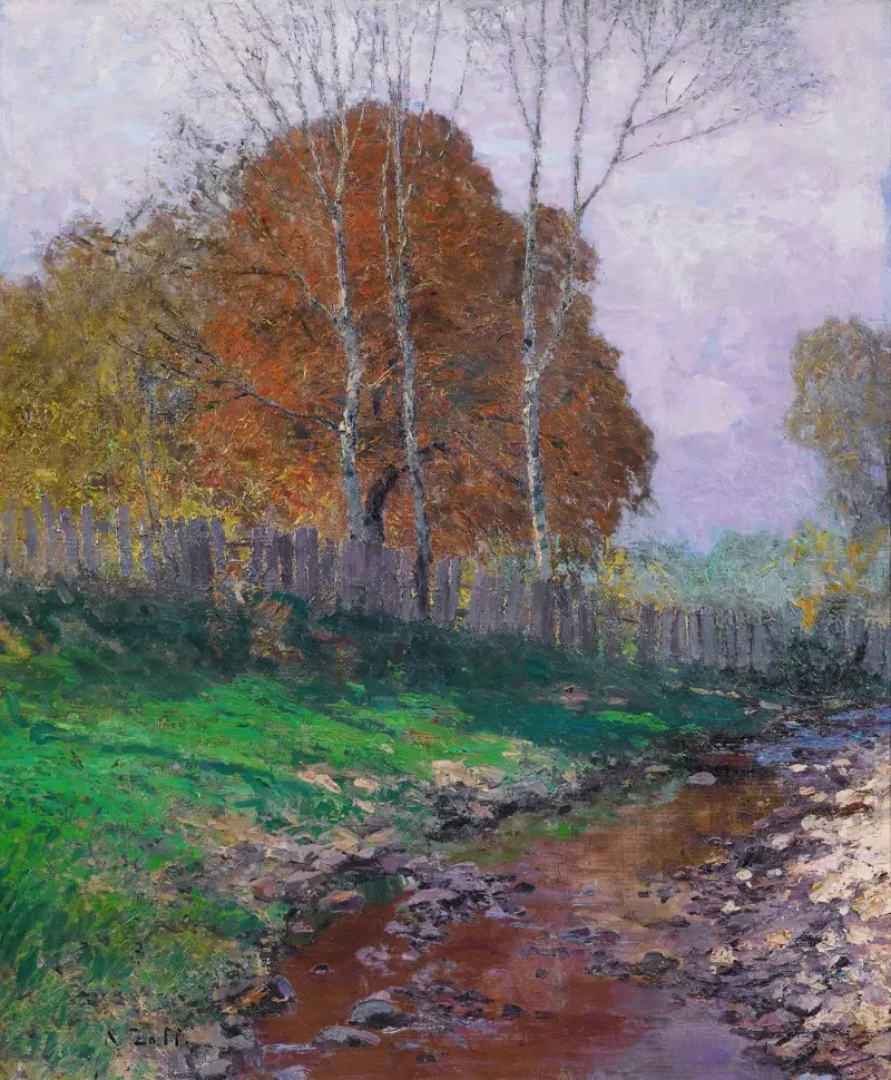The Krems Valley, Autumn av Alfred Zoff