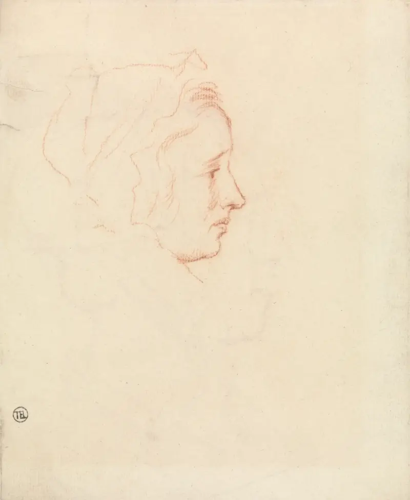Head of a Woman av Allan Ramsay