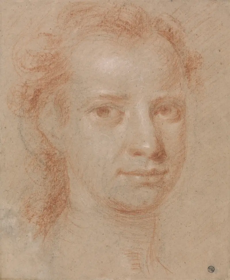 Head of a Young Woman or Man av Allan Ramsay
