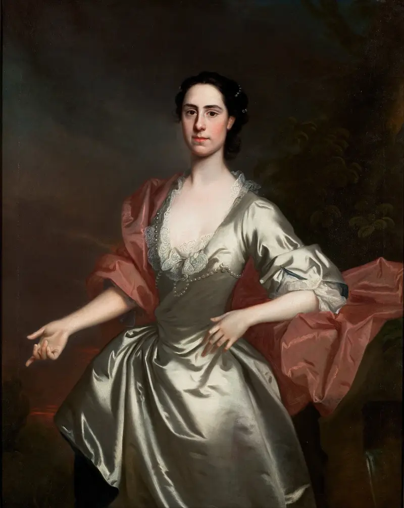 Portrait Of Lady Susanna Campbell, Née Bernard (D. 1751) av Allan Ramsay