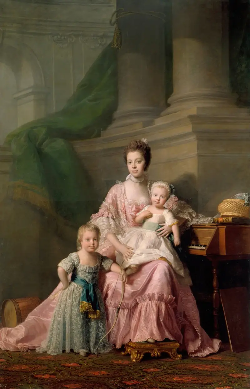 Königin Charlotte mit ihren beiden ältesten Söhnen von Allan Ramsay