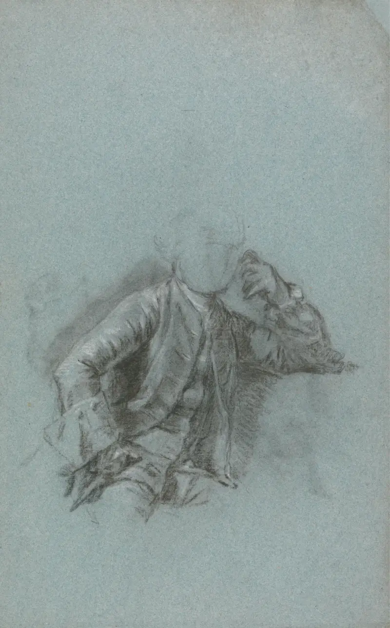 Studie zu einem Porträt eines sitzenden Herrn von Allan Ramsay