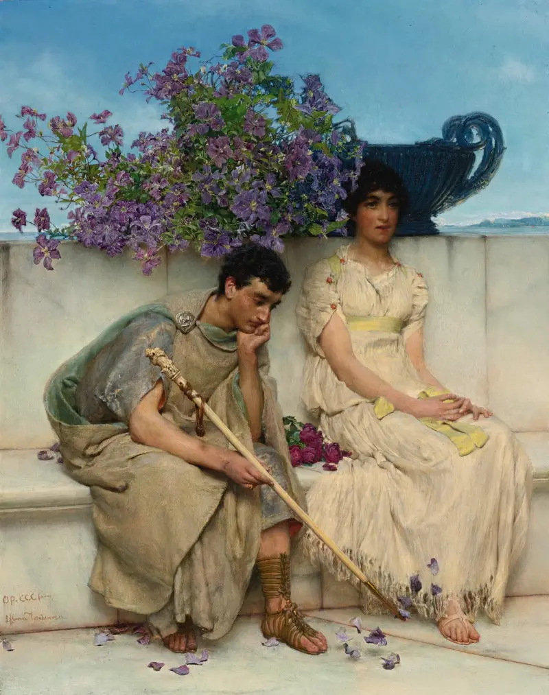 An Eloquent Silence av Lawrence Alma-Tadema