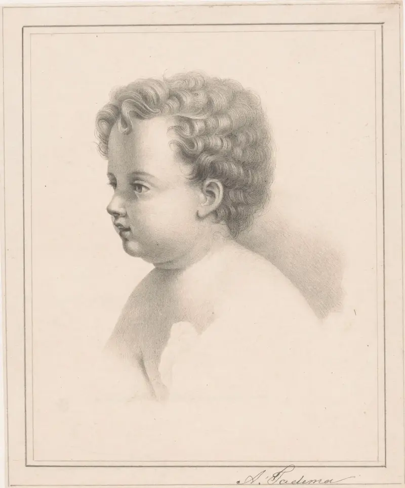 Hoofd van een kind av Lawrence Alma-Tadema