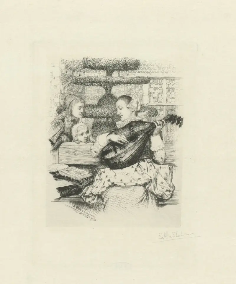 Młoda kobieta z lutnią, Lawrence Alma-Tadema