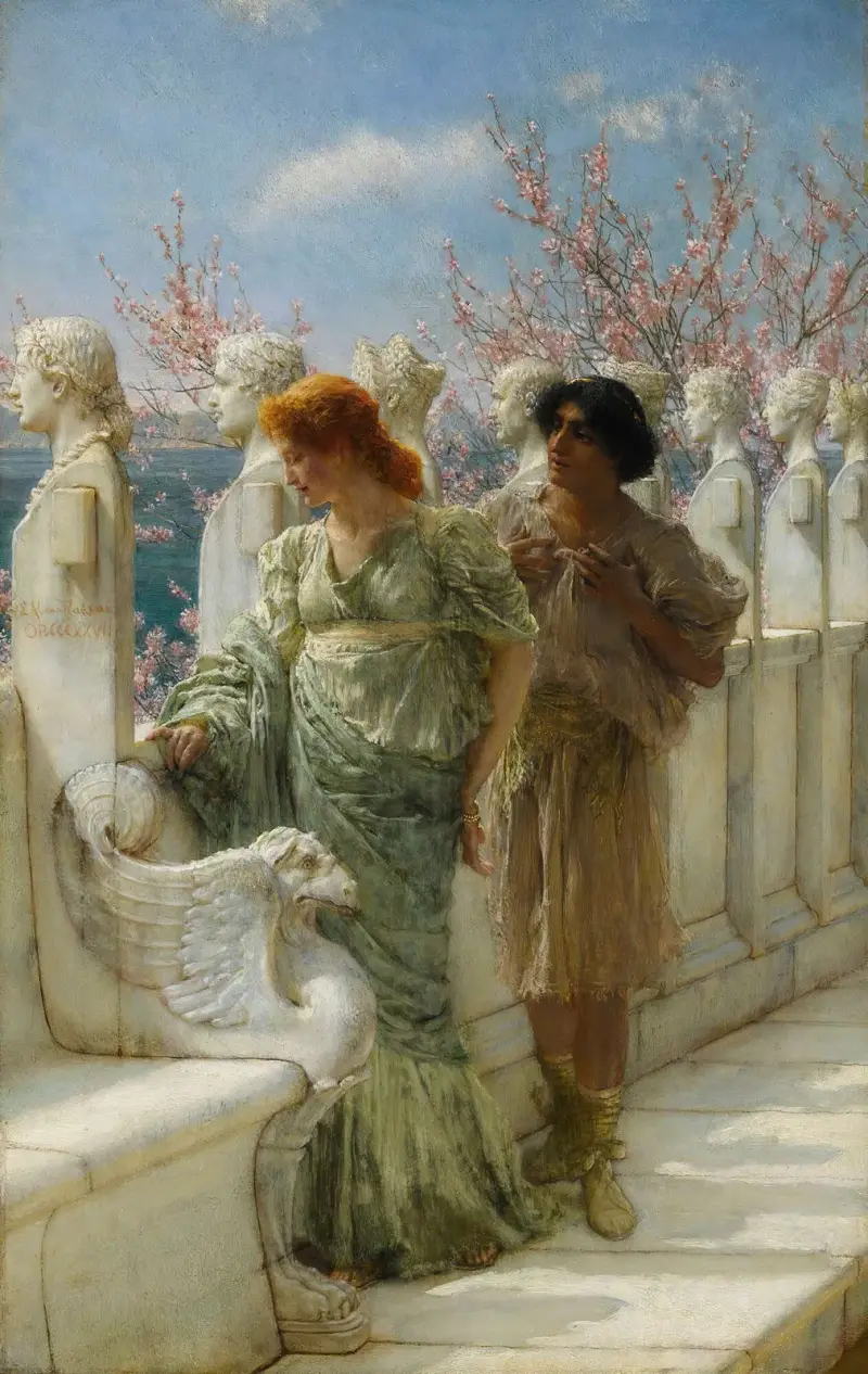 Vergangene und gegenwärtige Generationen von Lawrence Alma-Tadema
