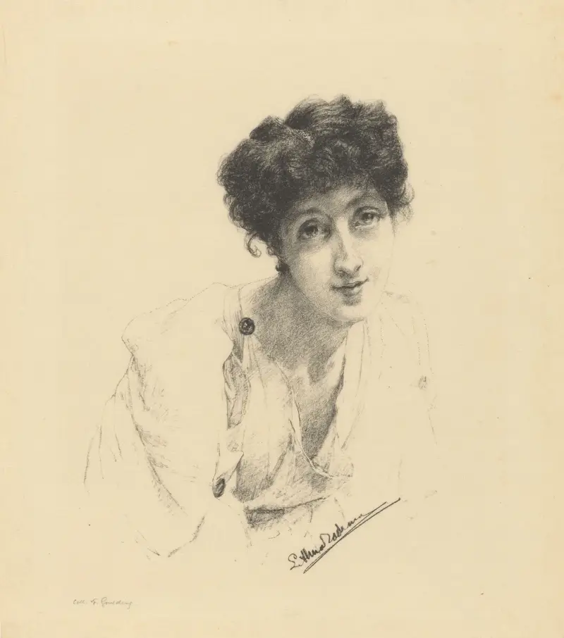 Porträtt av Laura Theresa Alma-Tadema av Lawrence Alma-Tadema